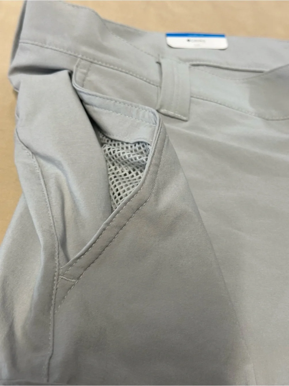 Columbia Men’s Flat Front Shorts - Light Gray